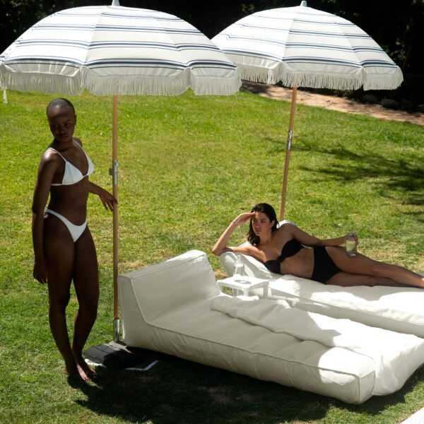 Luxe Beach Umbrella – The Resort Coastal Blue