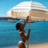 Luxe Beach Umbrella – The Resort Coastal Blue