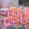 SCLCHCHE_L_4 Lucite Chess & Checkers – Ombre Sherbert