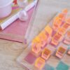 SCLCHCHE_L_5 Lucite Chess & Checkers – Ombre Sherbert
