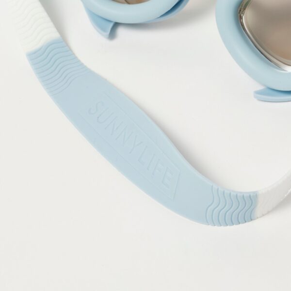 SCMSGAQU_2 Mini Swim Goggles – Salty the Shark Aqua