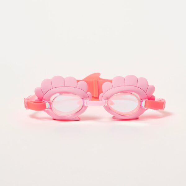 SCMSGNST Mini Swim Goggles – Melody the Mermaid Neon Strawberry