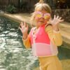 SCMSGNST_L_3 Mini Swim Goggles – Melody the Mermaid Neon Strawberry