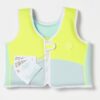 SCMSVAQL_1 Swim Vest 3-6 – Salty the Shark Aqua Neon Yellow