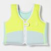 SCMSVAQL_3 Swim Vest 3-6 – Salty the Shark Aqua Neon Yellow