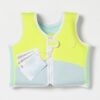 Swim Vest 1-2 – Salty the Shark Aqua Neon Yellow