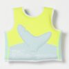 Swim Vest 2-3 – Salty the Shark Aqua Neon Yellow