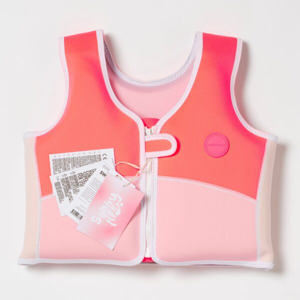 Swim Vest 3-6 – Melody the Mermaid Neon Strawberry