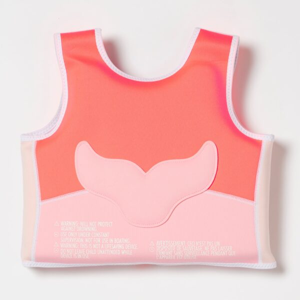 Swim Vest 3-6 – Melody the Mermaid Neon Strawberry