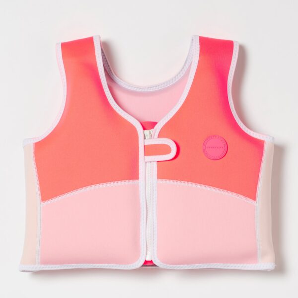 Swim Vest 3-6 – Melody the Mermaid Neon Strawberry