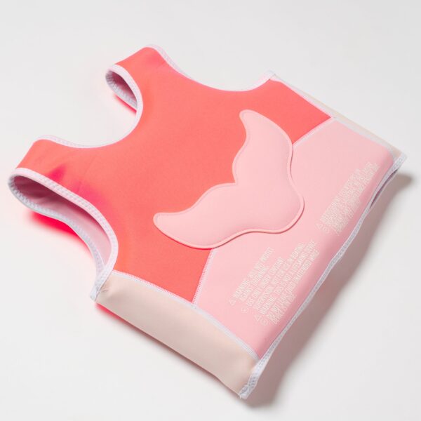 Swim Vest 3-6 – Melody the Mermaid Neon Strawberry