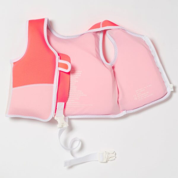 Swim Vest 1-2 – Melody the Mermaid Neon Strawberry
