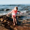 Swim Vest 1-2 – Melody the Mermaid Neon Strawberry