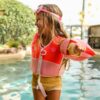 Swim Vest 2-3 – Melody the Mermaid Neon Strawberry
