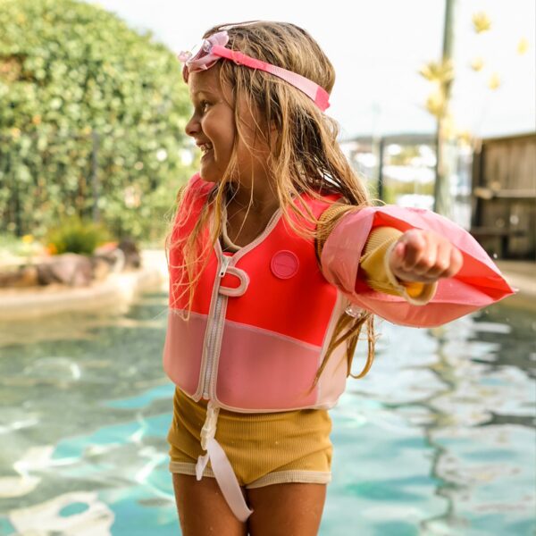 Swim Vest 2-3 – Melody the Mermaid Neon Strawberry