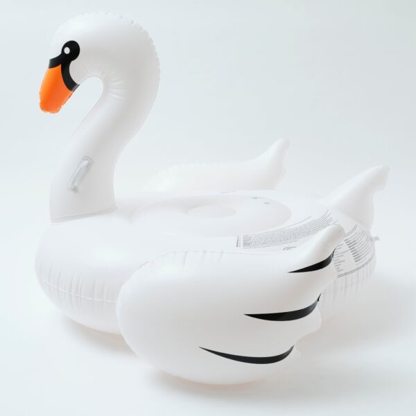 Original Luxe Ride-On Float Swan – The Resort White on White