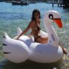 Original Luxe Ride-On Float Swan – The Resort White on White