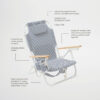 Luxe Beach Chair – The Resort Coastal Blue