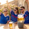 Beer Dispenser Cooler + 2 Roll-Up Sunglasses