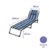 Blue Beach Sun Lounger