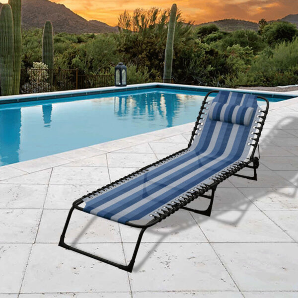 Blue Beach Sun Lounger