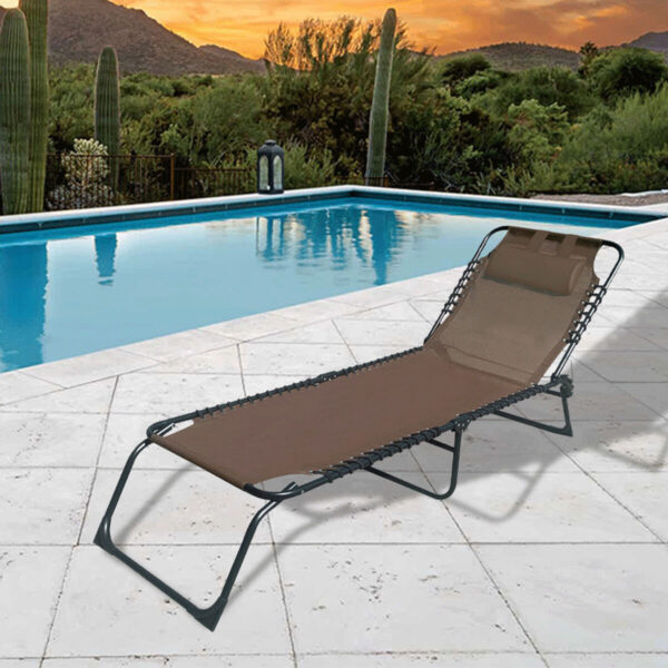 Brown Beach Sun Lounger
