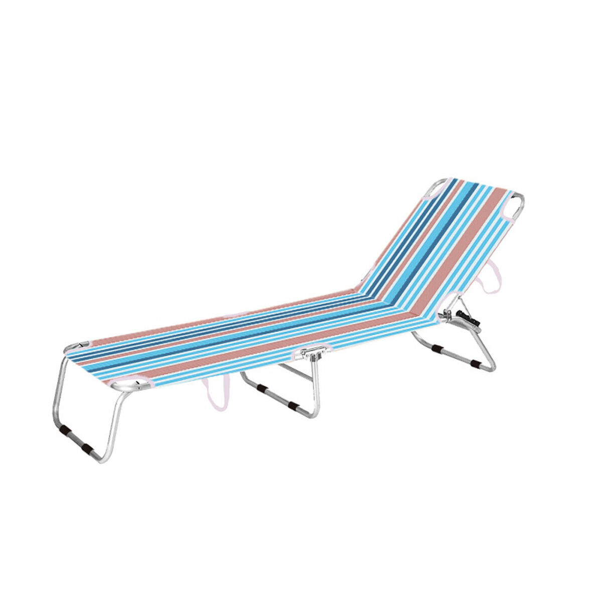 Folding Lounger – Sunset Stripe