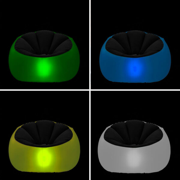 Glow LED Inflatable Armchair with Remote
