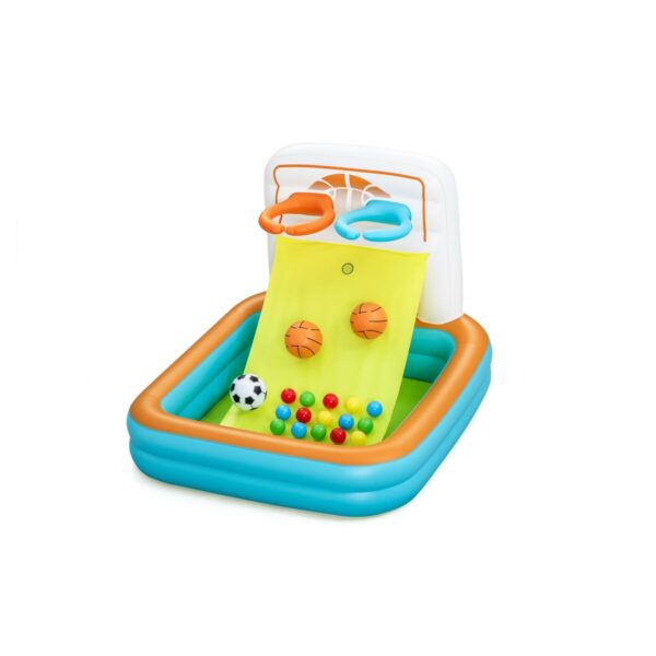 Kids' Play Pool with Hoops & Balls