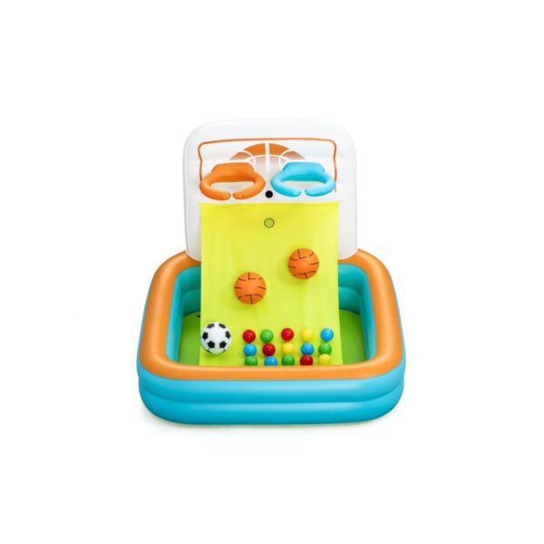 Kids' Play Pool with Hoops & Balls