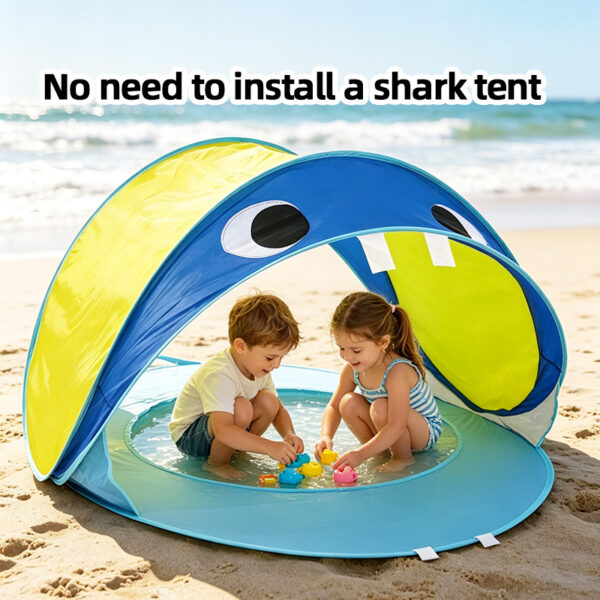 Kids' Shark Pop-Up Beach Tent