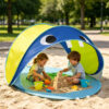 Kids' Shark Pop-Up Beach Tent