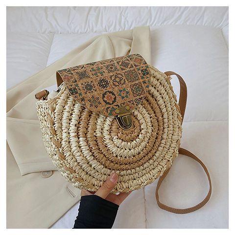Round Rattan Crossbody Bag Round Rattan Crossbody Bag