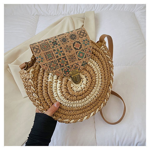 Round Rattan Crossbody Bag Round Rattan Crossbody Bag